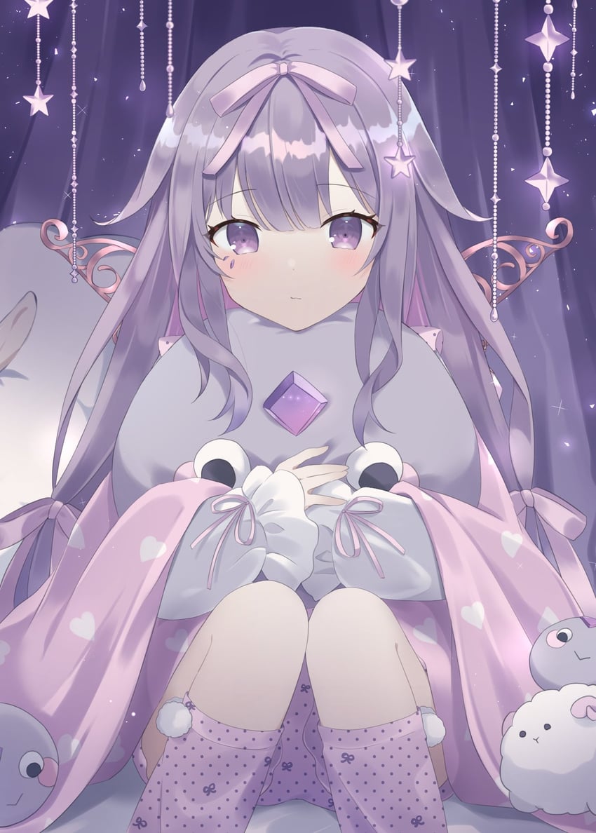koseki bijou and pebble (hololive and 1 more) drawn by loveyuzu