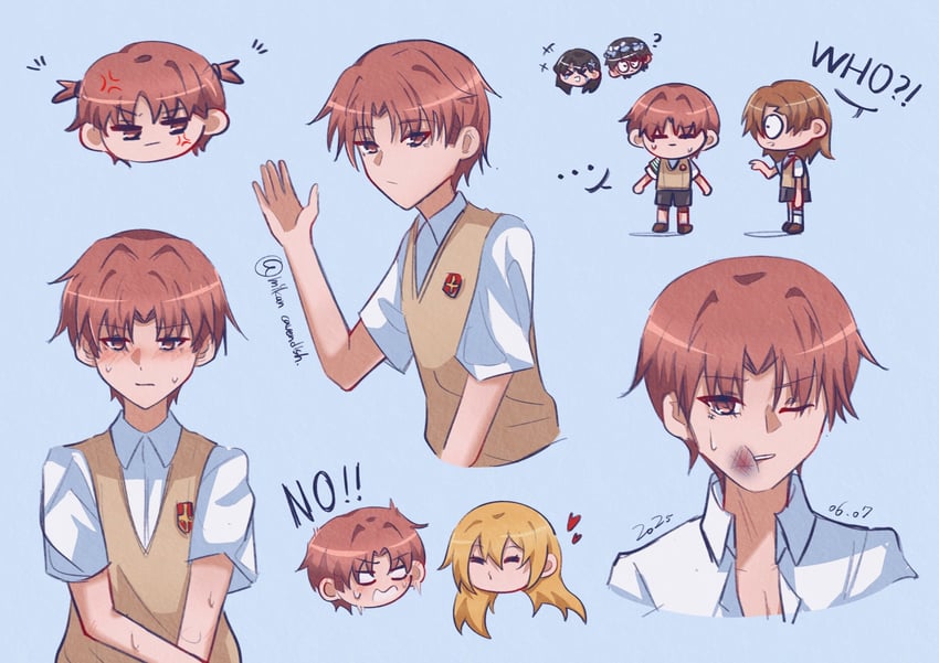 misaka mikoto, shirai kuroko, shokuhou misaki, saten ruiko, and uiharu kazari (toaru majutsu no index and 1 more) drawn by mikan_cavendish