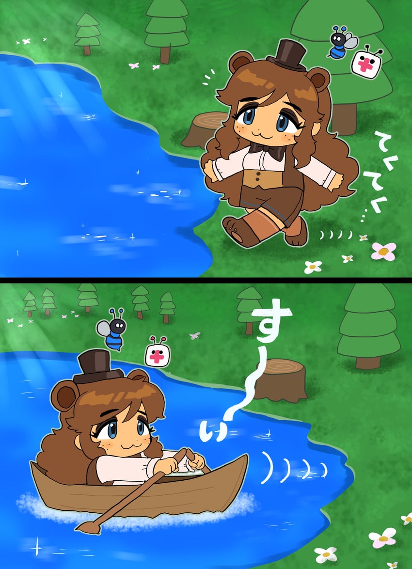 freddy fazbear (five nights at freddy's and 2 more) drawn by minami_(mnm-kyk)
