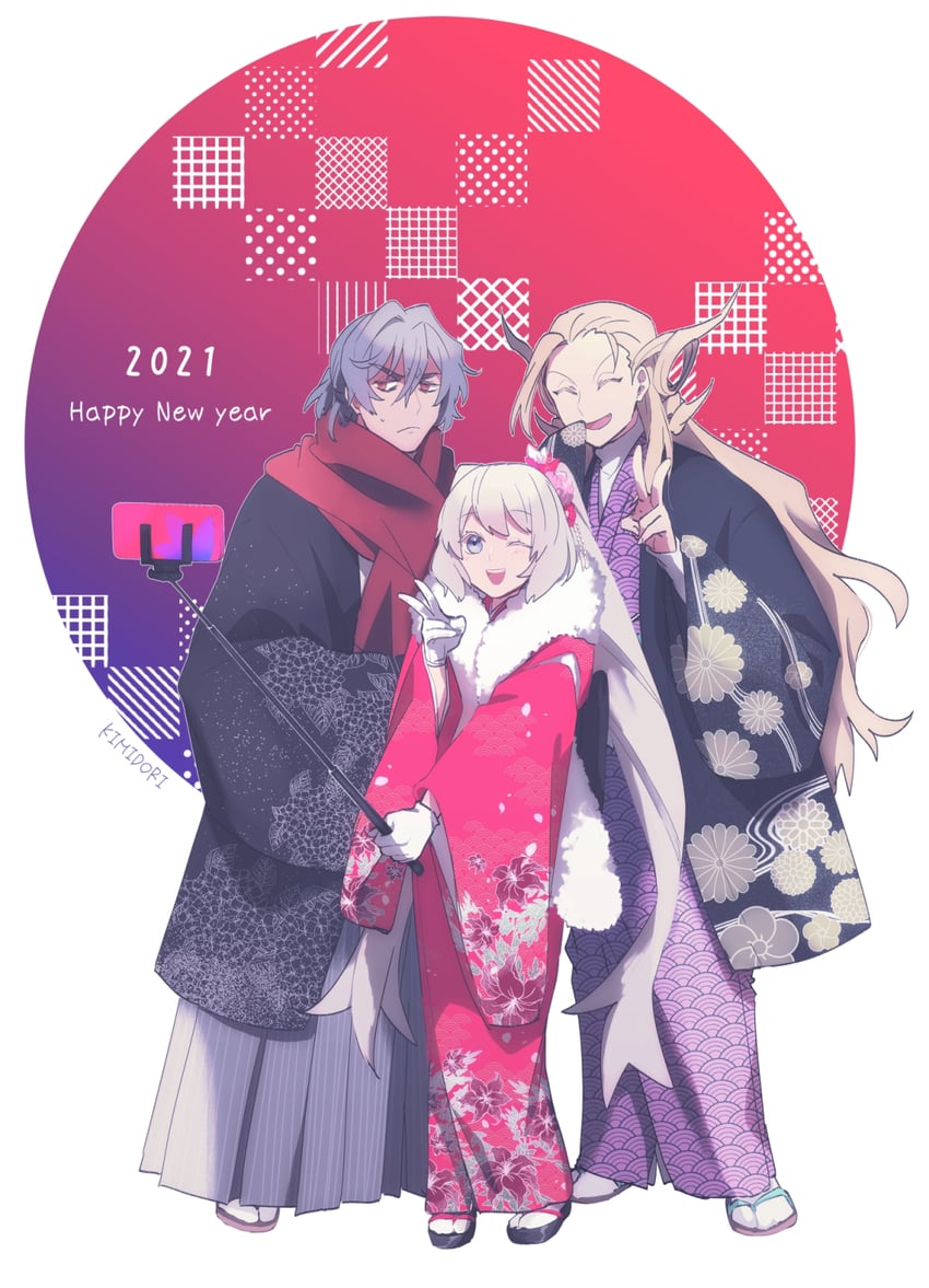 marie antoinette, antonio salieri, and wolfgang amadeus mozart (fate and 1 more) drawn by kimidorix32