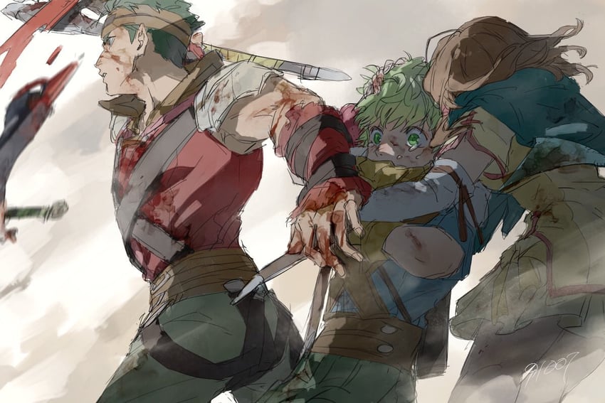 mist, boyd, and rolf (fire emblem and 1 more) drawn by 91007