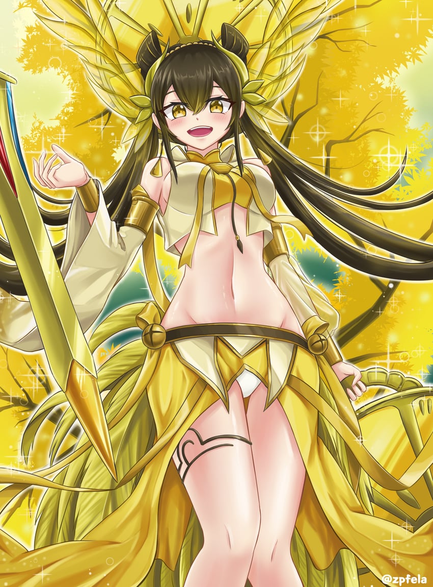 ohime the manifested mikanko (yu-gi-oh!) drawn by wislley