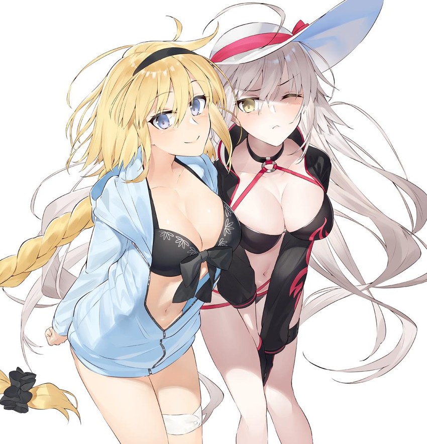jeanne d'arc alter and jeanne d'arc (fate and 1 more) drawn by hayashi_kewi