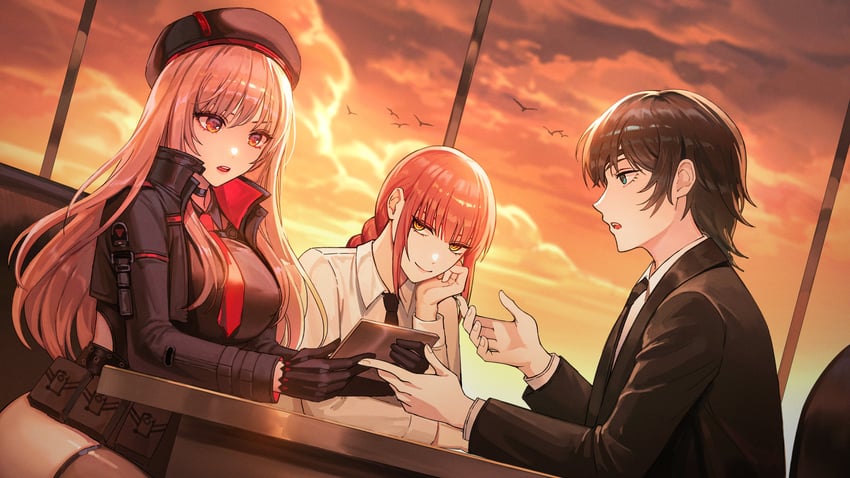 makima, himeno, and rapi (chainsaw man and 1 more) drawn by solraka