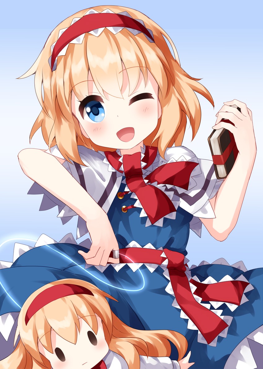 alice margatroid and shanghai doll (touhou) drawn by ruu_(tksymkw)