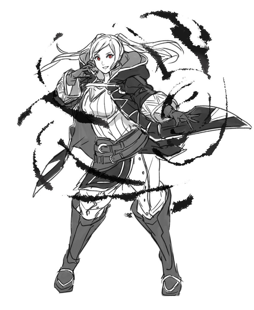 female robin (fire emblem and 2 more) drawn by kamu_(kamuuei)