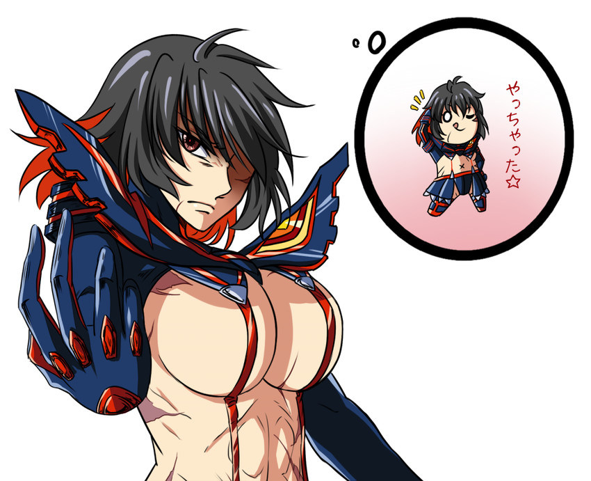 matoi ryuuko, senketsu, and sendai hakurei no miko (original and 3 more) drawn by samuimu