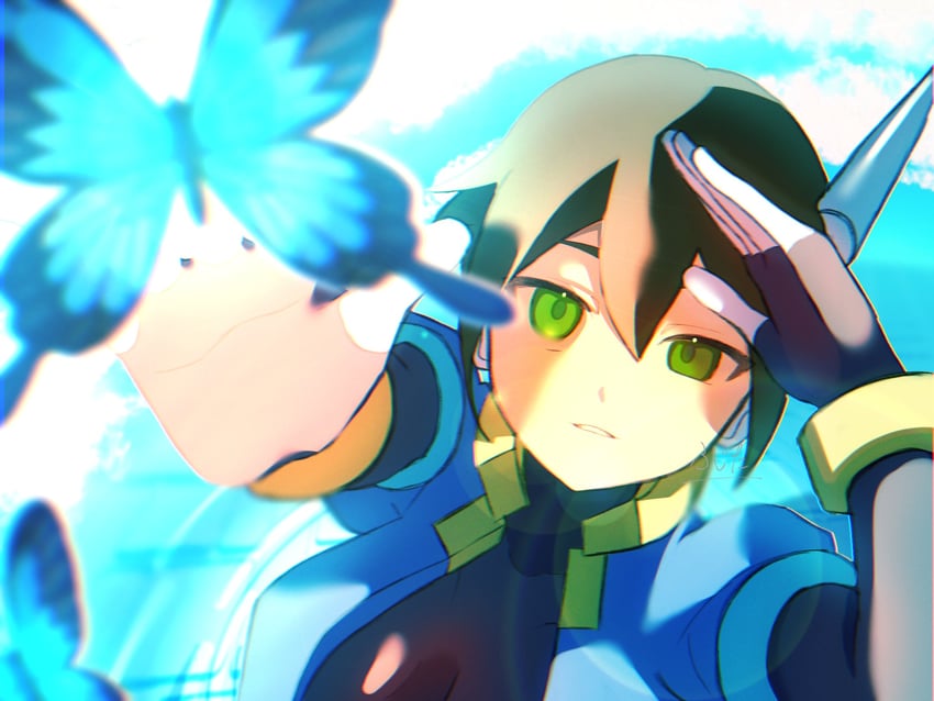 aile (mega man and 2 more) drawn by sasaki_(ssk8083)