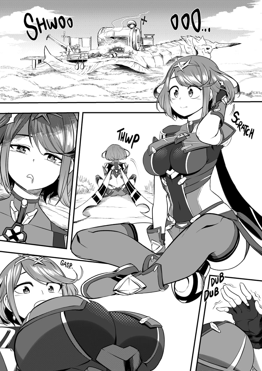 pyra and bowser (mario and 3 more) drawn by ravenhart