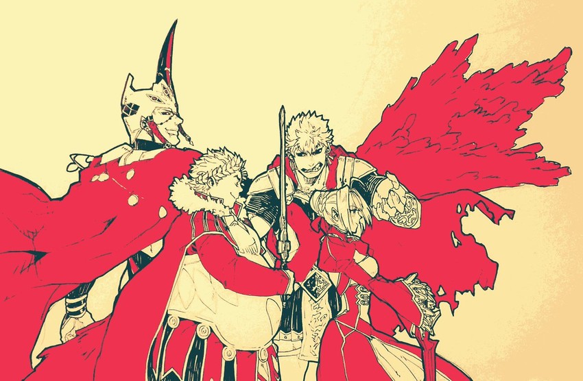 nero claudius, romulus, gaius julius caesar, and caligula (fate and 1 more) drawn by koryuu_(gackter10)