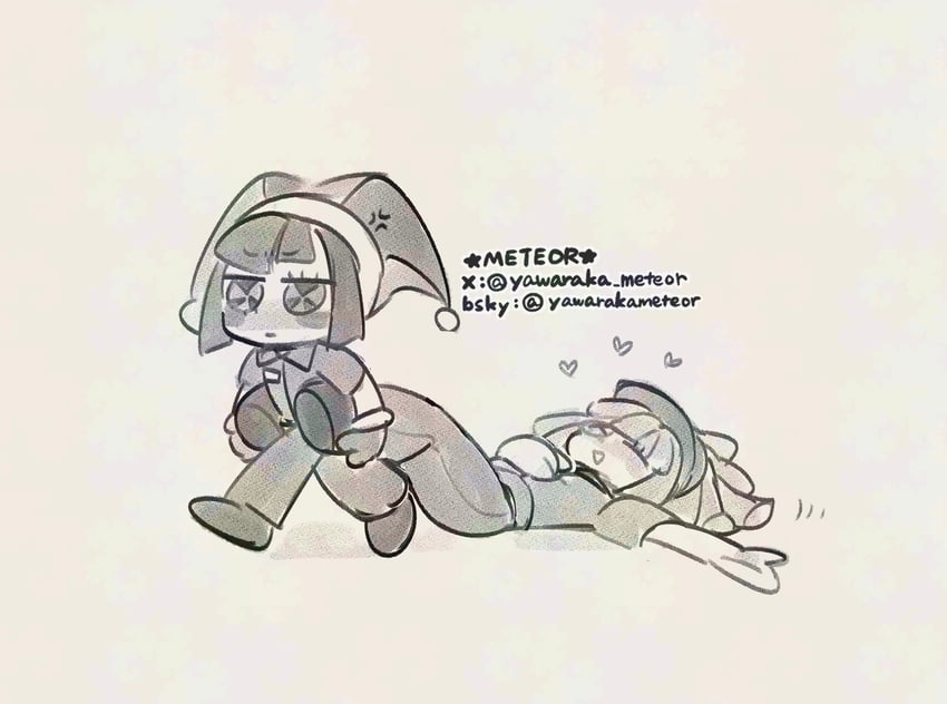 pomni and ragatha (the amazing digital circus) drawn by yawaraka_meteor