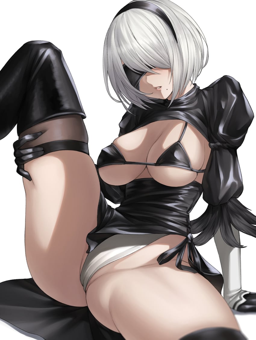2b (nier and 1 more) drawn by kurone_rinka