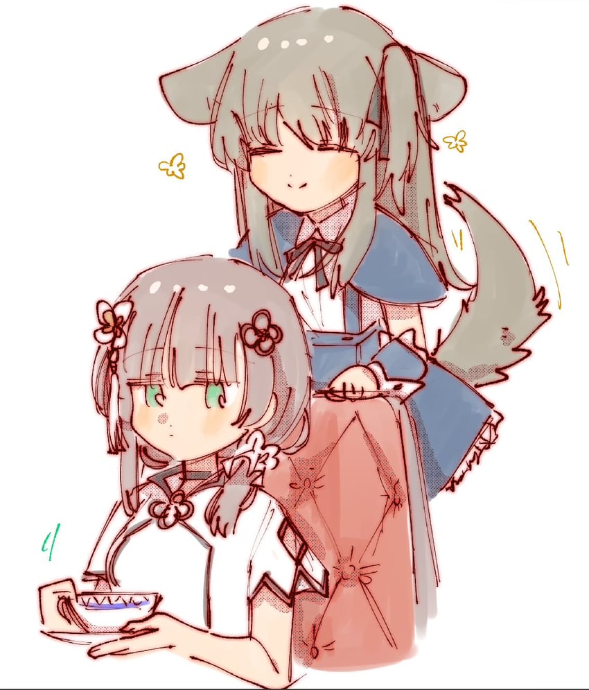 kuo shenlin and wang yujia (assault lily) drawn by rui_rui_rui0122