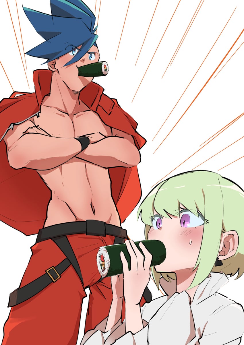 lio fotia and galo thymos (promare) drawn by aus_vaka
