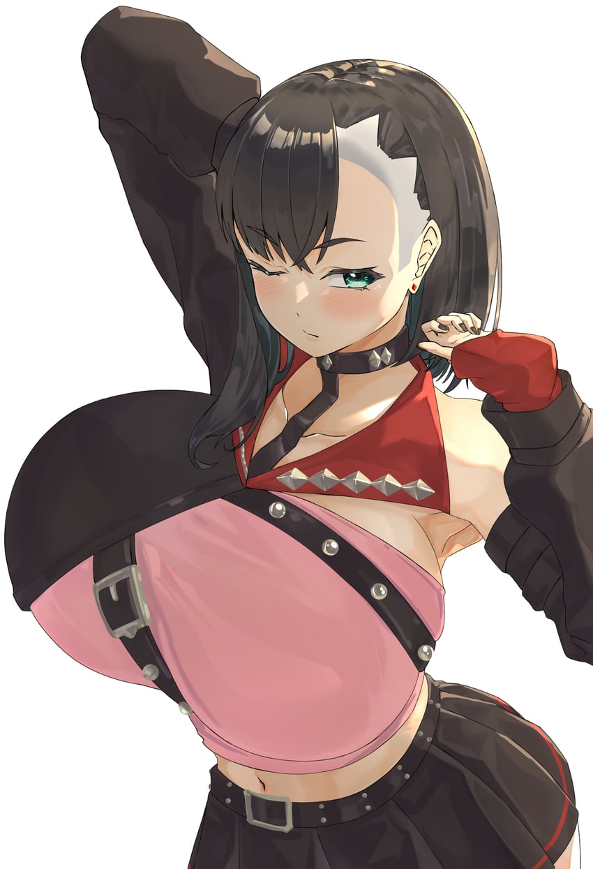 marnie (pokemon and 1 more) drawn by hizakake
