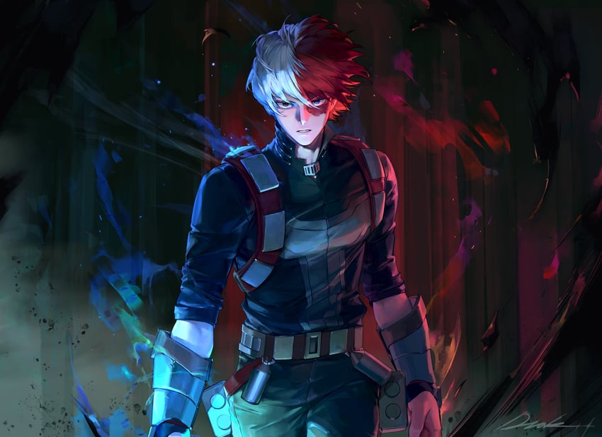 todoroki shoto (boku no hero academia) drawn by dongzak_o0