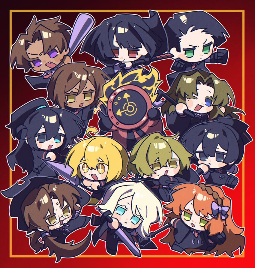 ishmael, don quixote, faust, sinclair, yi sang, and 8 more (project moon and 1 more) drawn by nantekottawo!!