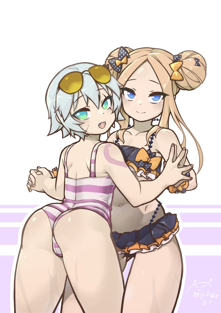 abigail williams and jack the ripper (fate and 1 more) drawn by miji_doujing_daile