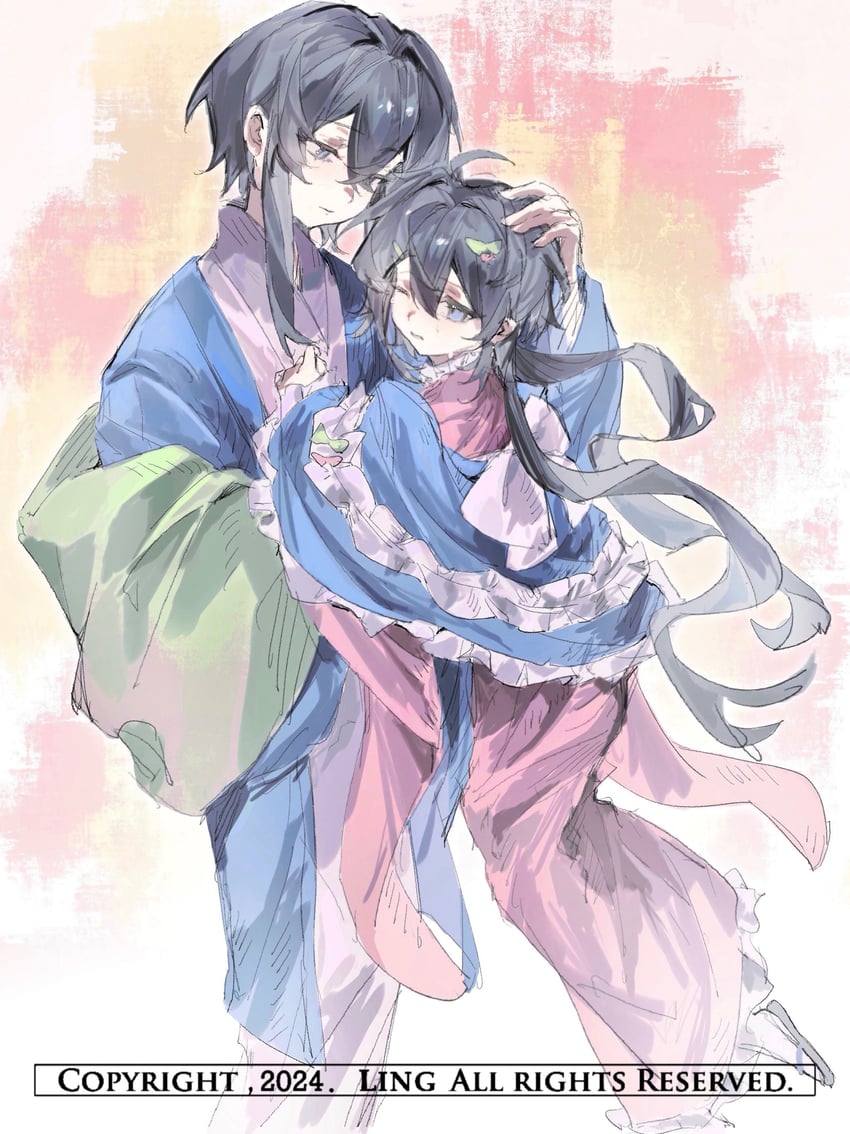 harushiro ryuusei (original and 2 more) drawn by liningne