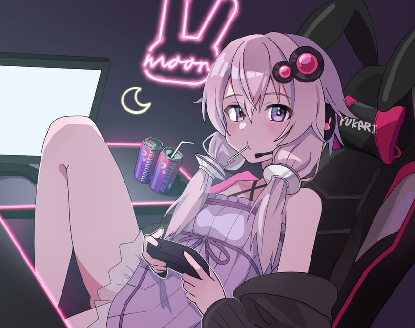 yuzuki yukari (vocaloid and 1 more) drawn by hidaka_ui