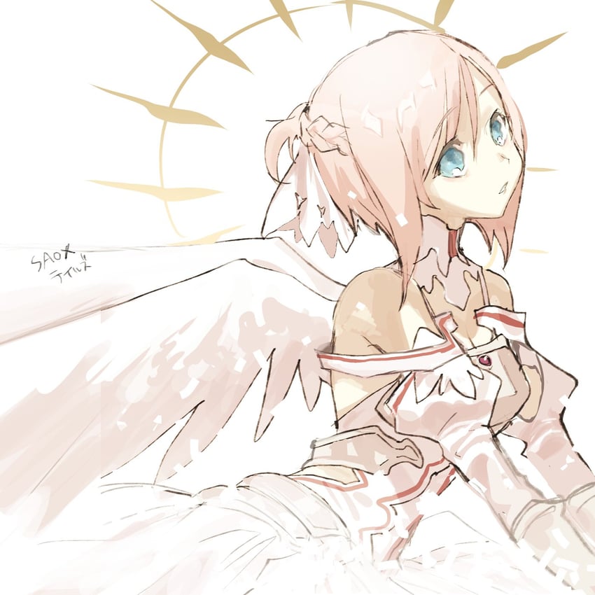 asuna and estellise sidos heurassein (tales of and 4 more) drawn by meameeea