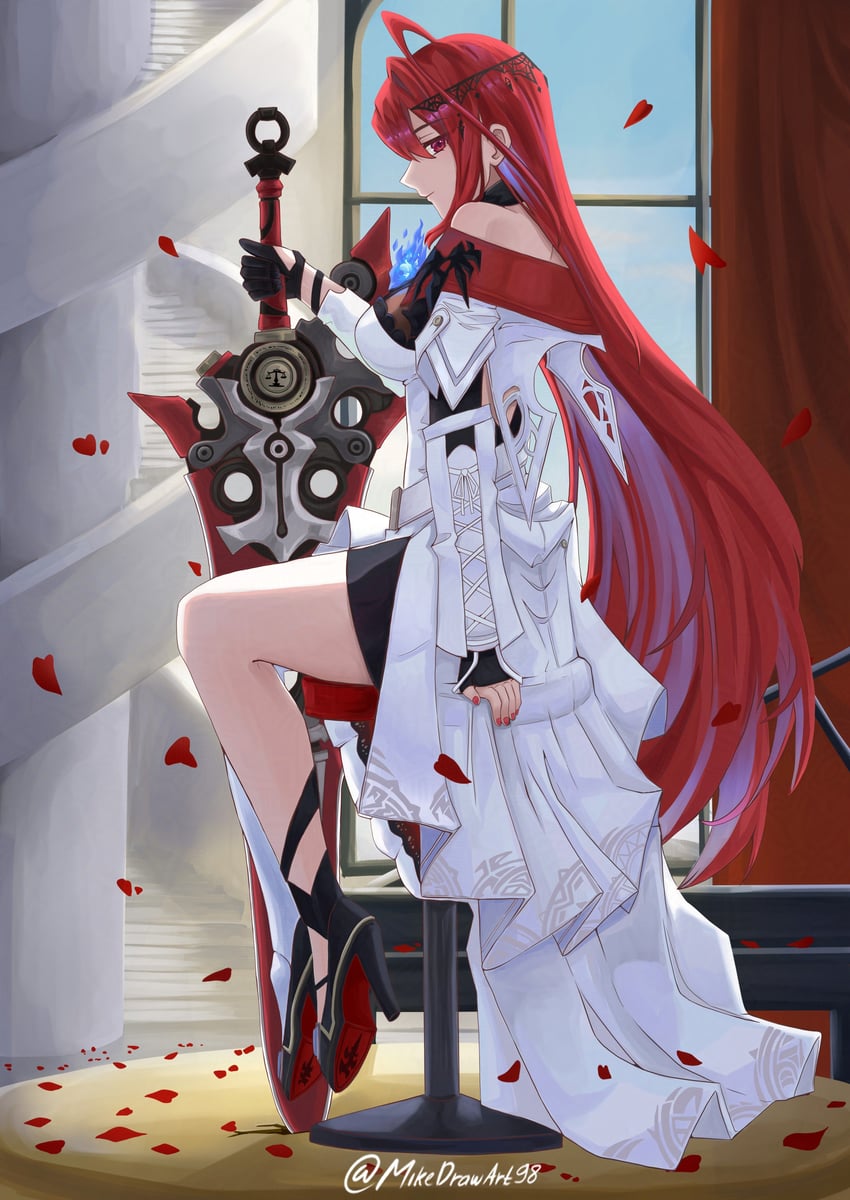 elizabeth rose bloodflame (hololive and 1 more) drawn by mikedrawart