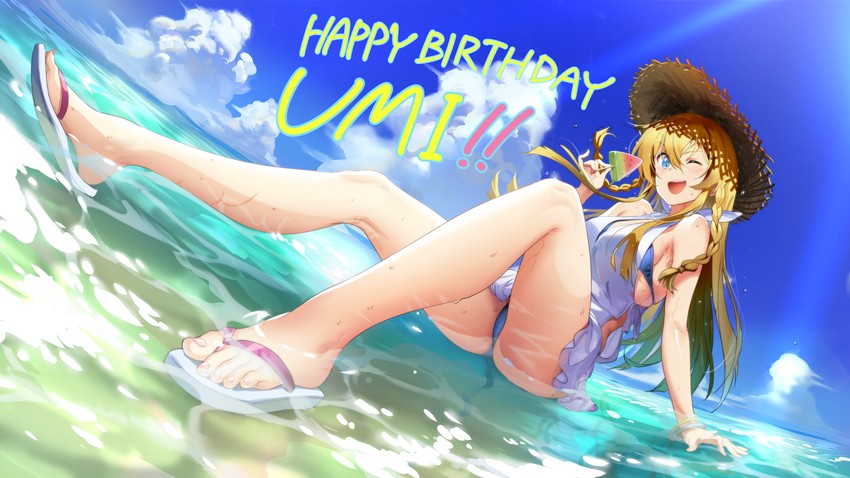 kousaka umi (idolmaster and 1 more) drawn by andou_shuki