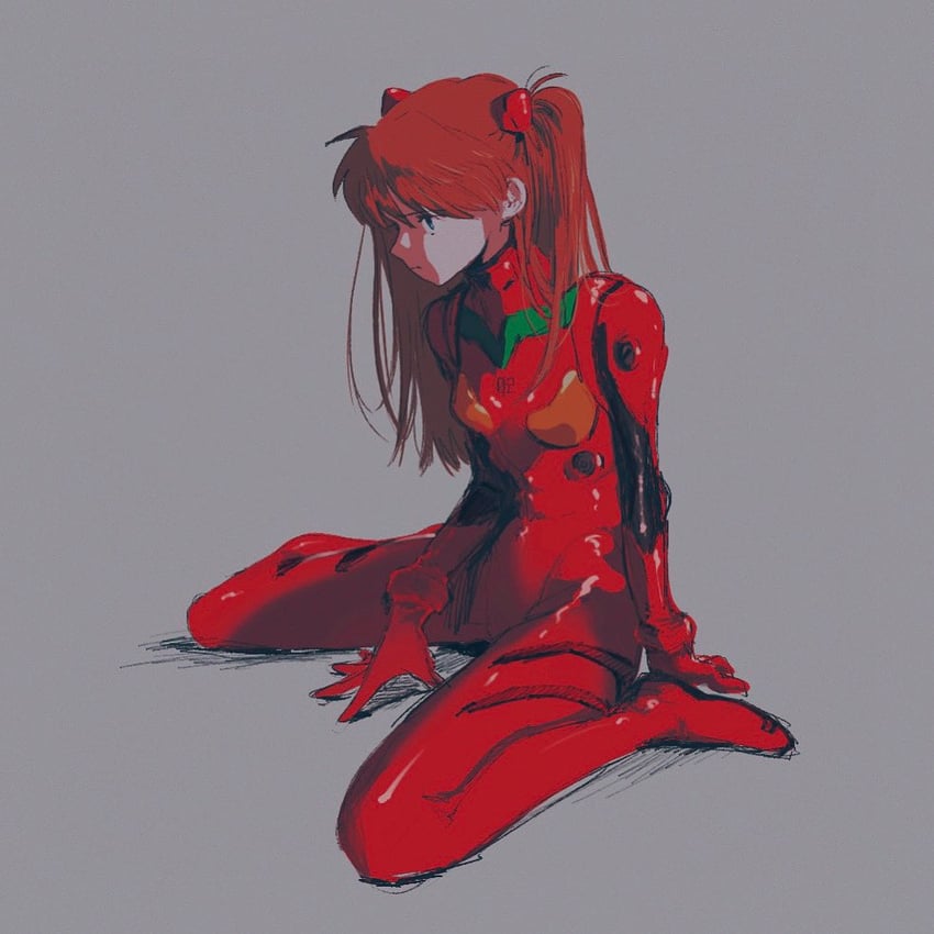 souryuu asuka langley (neon genesis evangelion) drawn by fuon_shichimi