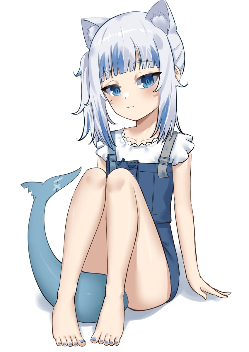 gawr gura (hololive and 1 more) drawn by rebelium