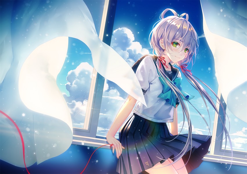 luo tianyi (vocaloid and 1 more) drawn by tidsean