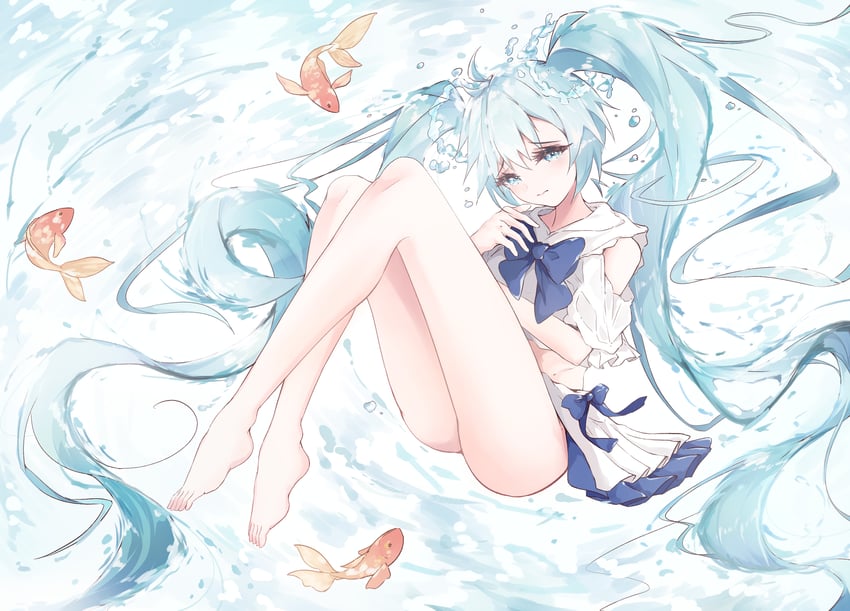 hatsune miku and bottle miku (vocaloid) drawn by toto_tony