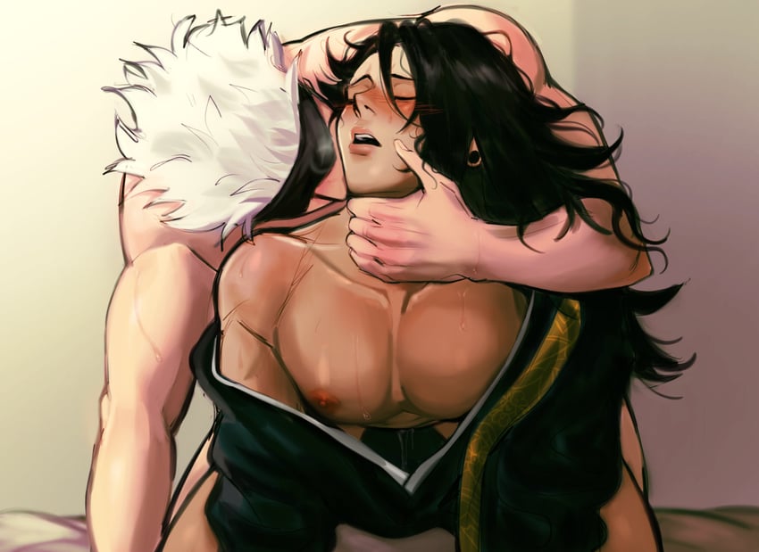 gojou satoru and getou suguru (jujutsu kaisen) drawn by steffiepoo