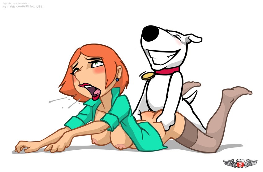 lois griffin and brian griffin (family guy) drawn by phillipthe2 and wolfy-nail