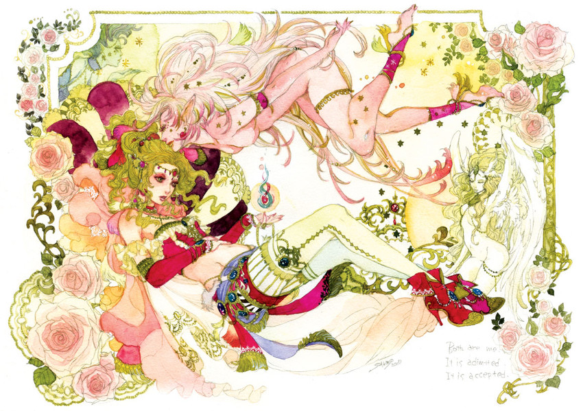 terra branford and trance terra branford (final fantasy and 1 more) drawn by sakizou