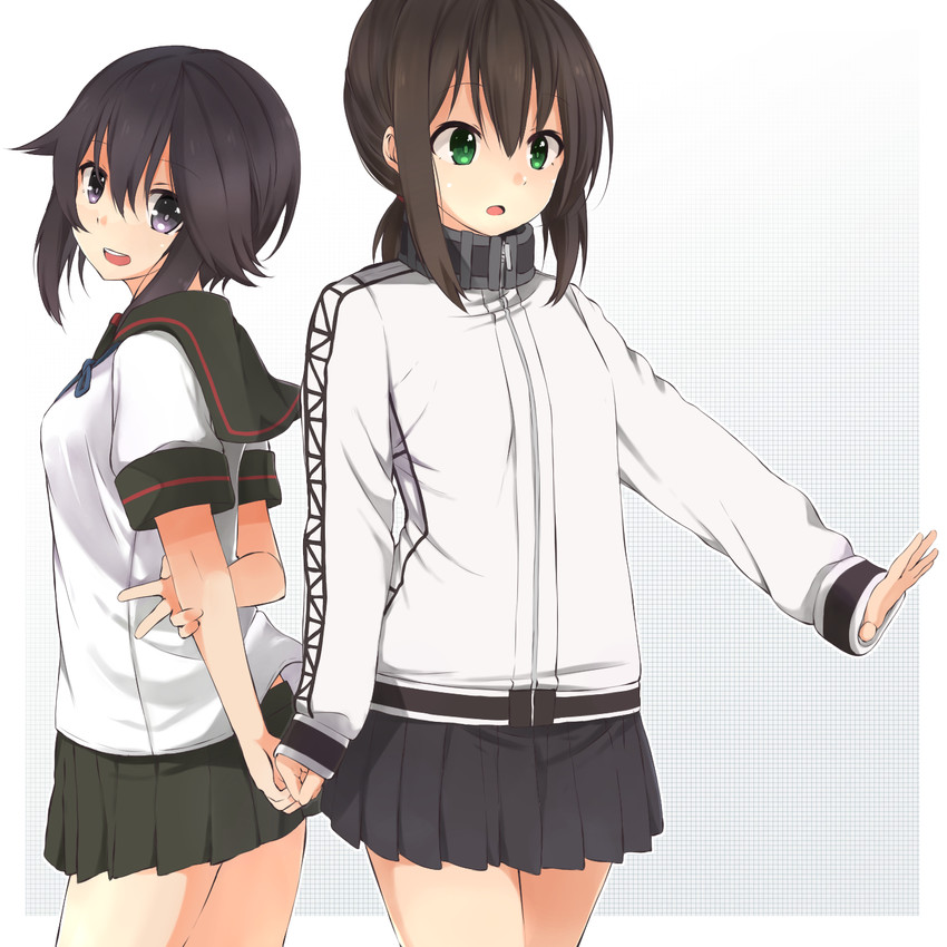 fubuki, fubuki kai ni, and hayasui (kantai collection) drawn by myuto_(advent_retribution)