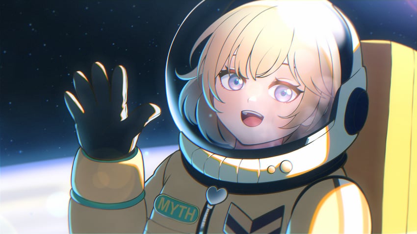 watson amelia (hololive and 1 more) drawn by cipher4109