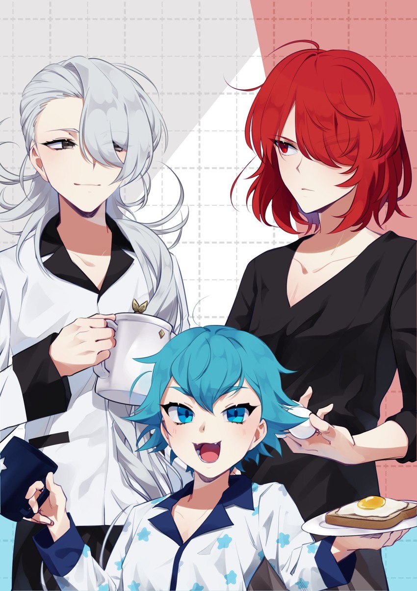 fukuroi mitsuru, soutouin manabu, and sakiguchi nagahiro (bishounen series) drawn by elulit2
