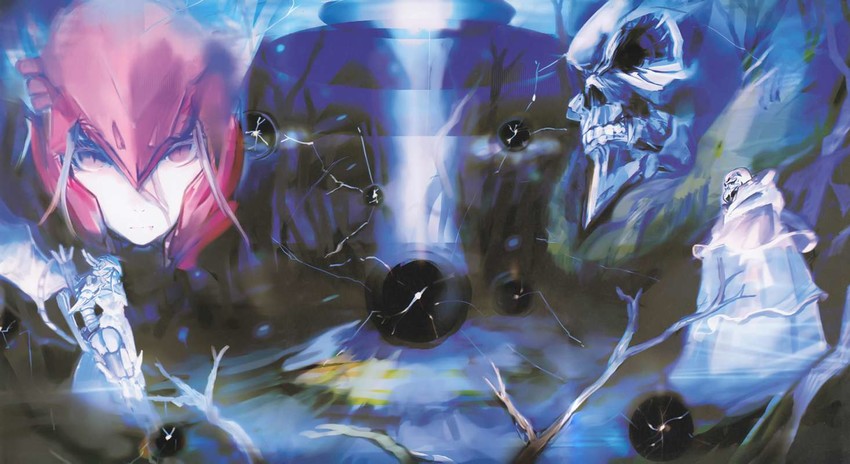 ainz ooal gown and shalltear bloodfallen (overlord) drawn by so-bin
