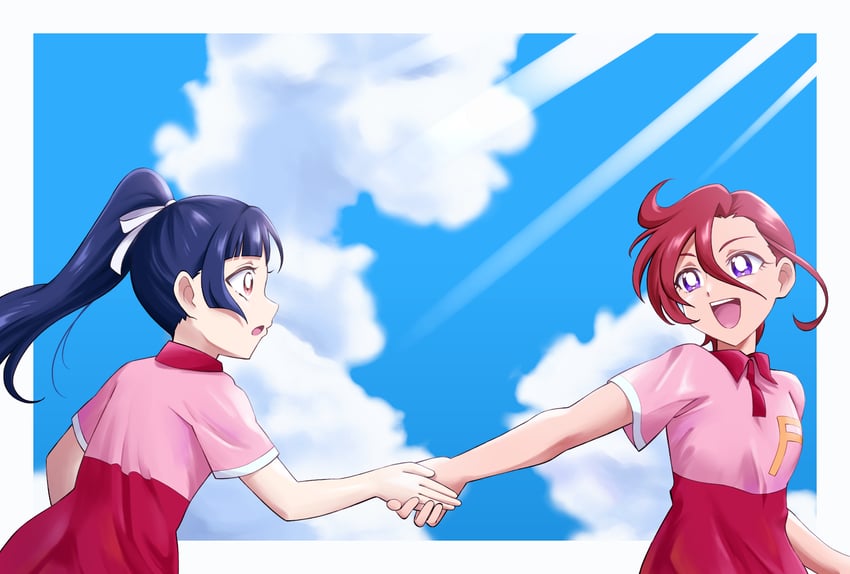 takizawa asuka and shiratori yuriko (precure and 1 more) drawn by raina_(14758801)