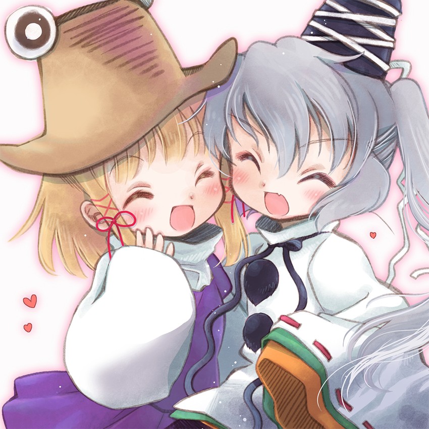 moriya suwako, mononobe no futo, and pyonta (touhou) drawn by biyon