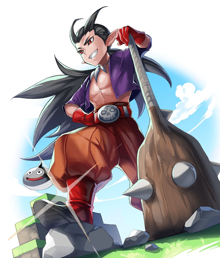 slime, sidoh, metal slime, and metats (dragon quest and 1 more) drawn by katsutake