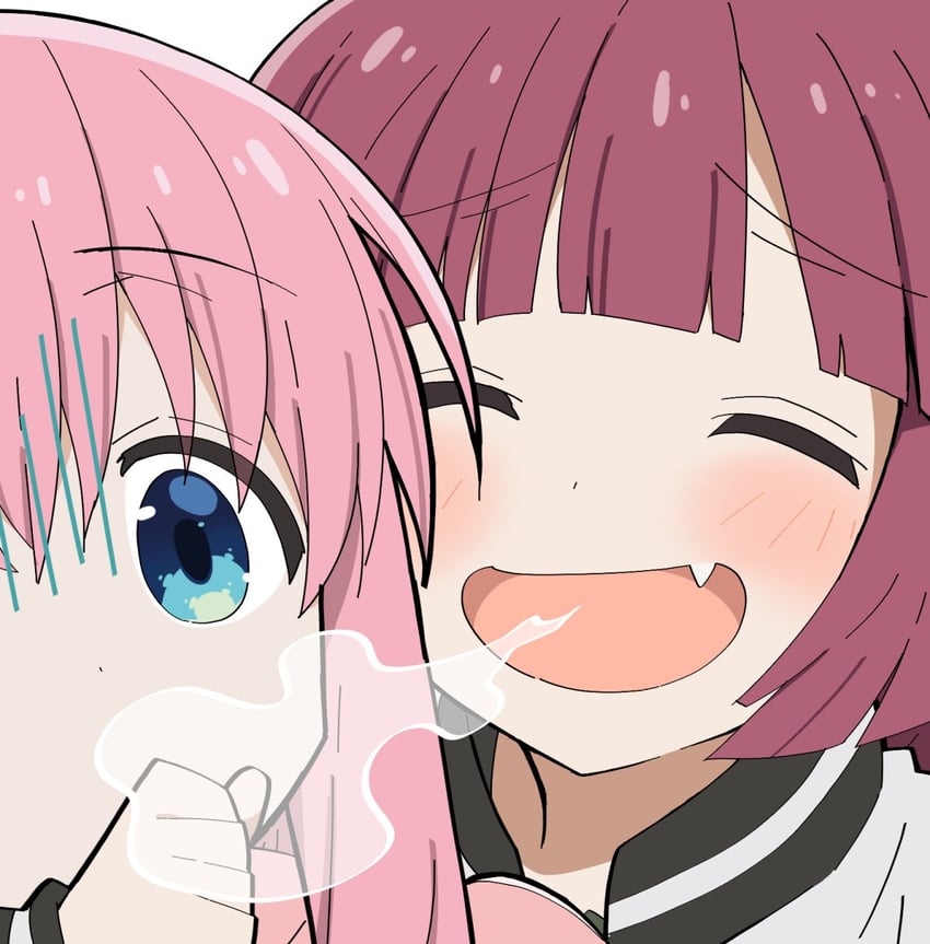 gotoh hitori and hiroi kikuri (bocchi the rock!) drawn by take_shinobu