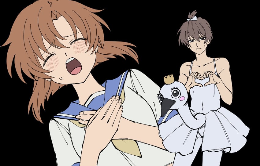 ryuuguu rena and maebara keiichi (higurashi no naku koro ni) drawn by nishino_(fetv8484)