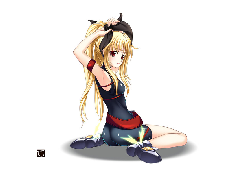 fate testarossa (lyrical nanoha and 2 more) drawn by tebukuro