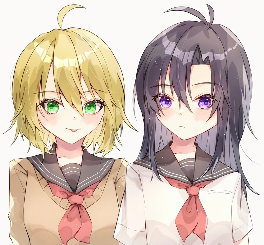 hoshii miki and kikuchi makoto (idolmaster and 1 more) drawn by ryourin
