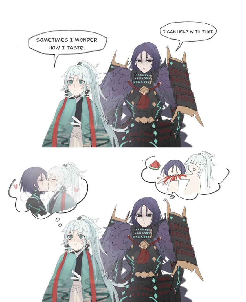 yui shousetsu and ushi gozen (fate and 1 more) drawn by mroaridnryed_alter