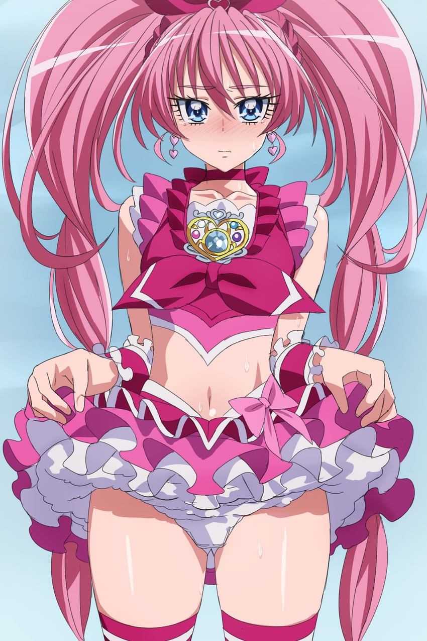 houjou hibiki and cure melody (precure and 1 more) drawn by oimanji