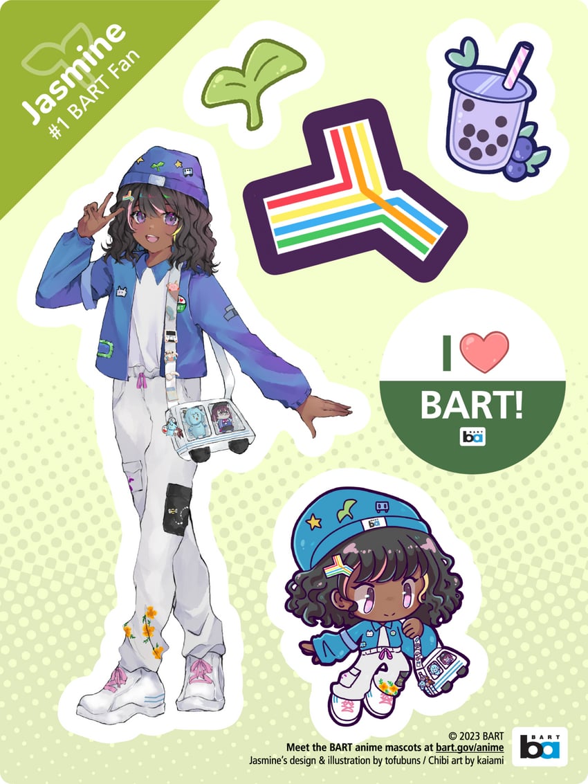 jasmine (bay area rapid transit) drawn by kaiami and tofuubuns
