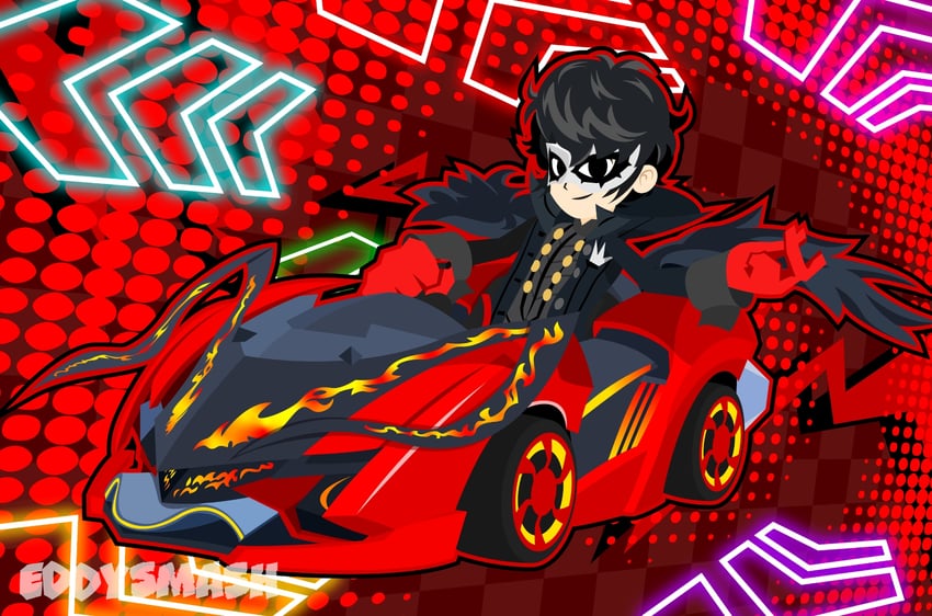 amamiya ren (persona and 3 more) drawn by eddysmash2407
