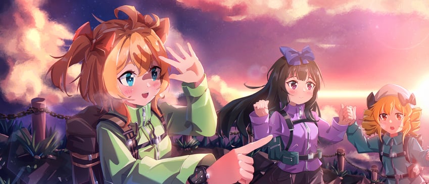 star sapphire, luna child, and sunny milk (touhou) drawn by sdftehn